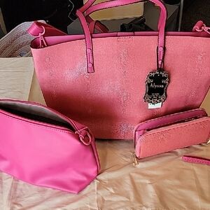 Alyssa Pink  Bag Set